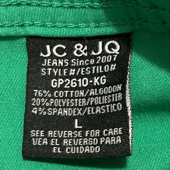 JC JQ Western boot cut bell bottom green jeans - Picture 4 of 4